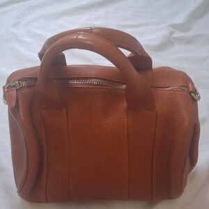 WomenLeather Travel Duffel Bag - Tan